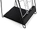 Portable Magazine Rack with 10 Pockets for 8.5x11 Catalogs, Carry Bag Included, 54