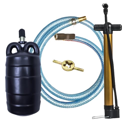 Inflatable Pipe Plug with Quick Connector Extension Hose, 2 Inch Pipe Test Plug with Inflatable Tool, Test Ball Plug for Drainage Sewage Pipe Temporary Water Block
