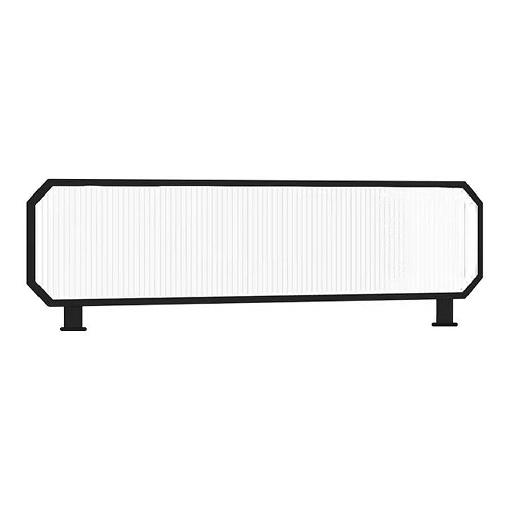 LWJSOCP Desk Divider Desktop Privacy Panel Free Standing Screen Partition for Office Restaurant Black 100x30cm