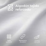Funda de Almohada 40×70 Algodón Reforzado (Pack de 2) – Blanco – Tela Apretada de 57 Hilos/cm² – Funda Almohada 40 x 70 – Certificación Oeko Tex – Dreamzie
