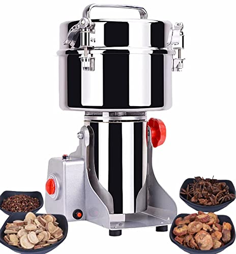 Upgraded Electric Grain Mill High-Speed Spice Herb Mill Commercial Powder Machine Grinder