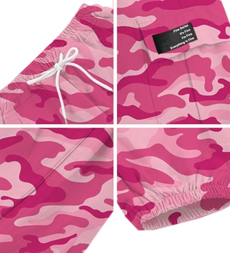 Image of SANGTREE Girls & Womens Printing Cargo Jogger Pants,6 Years - Women 2XL
