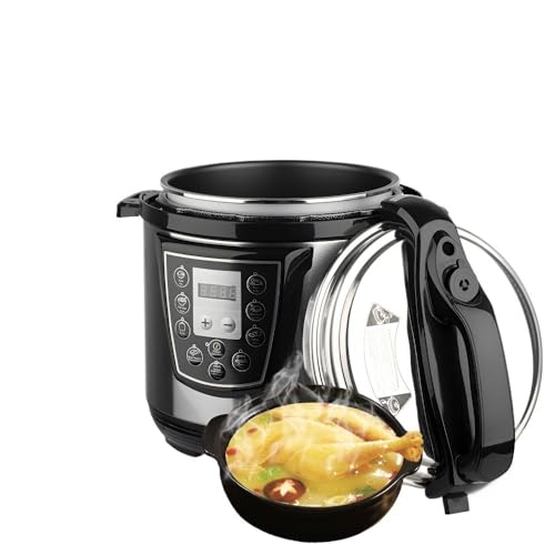 Olla A Presión Eléctrica Multifuncional De 6 L, Programable, Con Tapa Abierta For Espesar, Ideal For Arroz, Guisos Y Más.