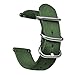 Produktbild OLLREAR Unisex Nylon Uhrenarmbänder Edelstahl Silberne Schnalle 20mm Army Green