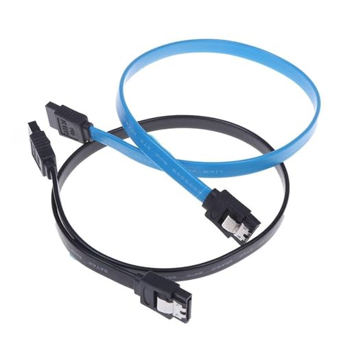 Cable de datos SATA 3.0 III ángulo recto negro 45 cm miniatura 4