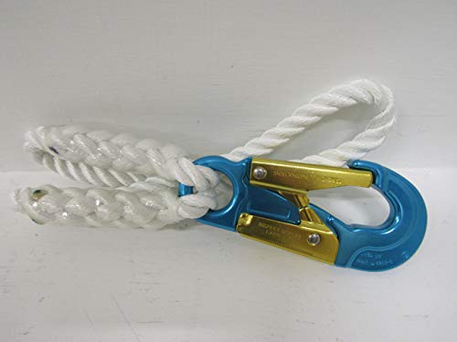 Climb Right Hip PRUSIK- 1/2 X 20 Blue Aluminum Safety Hook