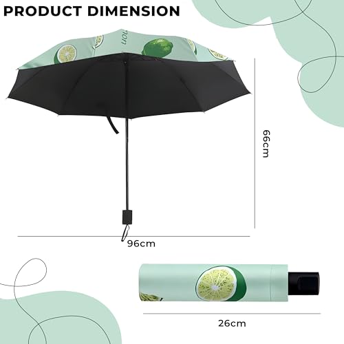 Image of Kraptick Printed Travel Umbrella for Rain, UV, Wind Proof, Water-Proof Umbrella for Men /Women /Boys /Girls /Kids (UMBR-02)