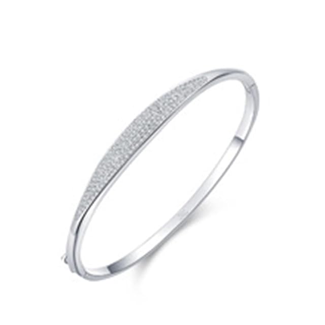 Bracelets for Friendship Created Diamond Geometric Bracelet for Couples PT950 and 9K 14K 18K White Gold