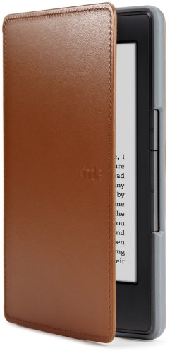 Amazon Kindle Leather Cover, Saddle Tan (does not fit Kindle Paperwhite, Touch, or Keyboard)