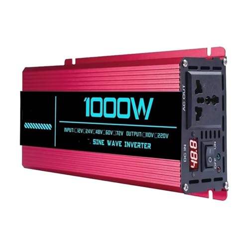 Convertisseur Puissance Onduleur Solaire 48V 220V 1000W Pur Sinus pour Batterie