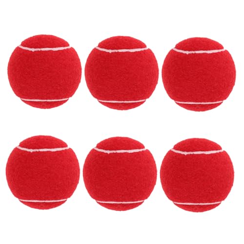 UKCOCO Pelotas de Tenis Rojas Elásticas para Entrenamiento Inicial Unidades Resistentes y Suaves para Principiantes Clases y Práctica de Tenis