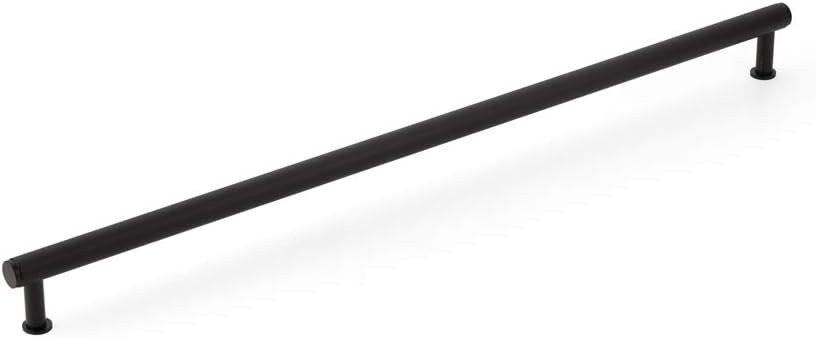 Schaub Pub House Collection 24 in. (610mm) Knurled Appliance Pull, Matte Black - 5024A-MB