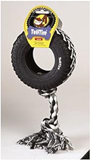 Diggers Multicolored Pull Rope Rubber Dog Tug Toy Large