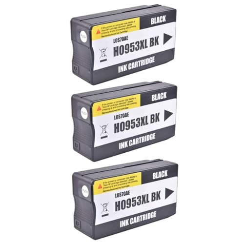 Ink Jungle 3x 953XL Black Compatible Ink Cartridges For HP OfficeJet 7740 8210 8218 8710 8715 8716 8720 8725 8730 8740 8211 8717 8721 8728 8731 8711 8718 8719 P27724dw P25220dw Printers