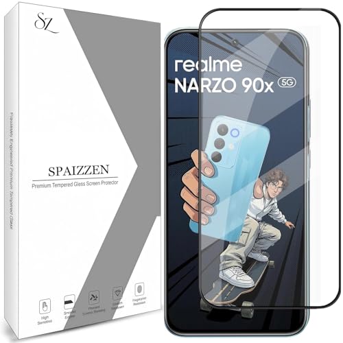 Image of Military-Grade Tempered Glass Screen Protector Compatible for Realme Narzo 90X 5G / Realme Narzo 90X with Edge to Edge Coverage and Easy Self Installation kit