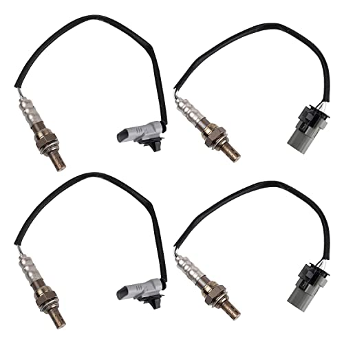 TRQ O2 Oxygen Sensor Set 2 Downstream OSA60392 and 2 Upstream OSA60394 Fits 2014-2019 Chevrolet Silverado GMC Sierra 2016-2020 Chevrolet Express GMC Savana
