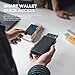 VULKIT Wallet for Men - Genuine Leather Pop Up Wallet RFID Blocking Credit Card Holder, Double ID Windows, Minimalist Design with Gift Box