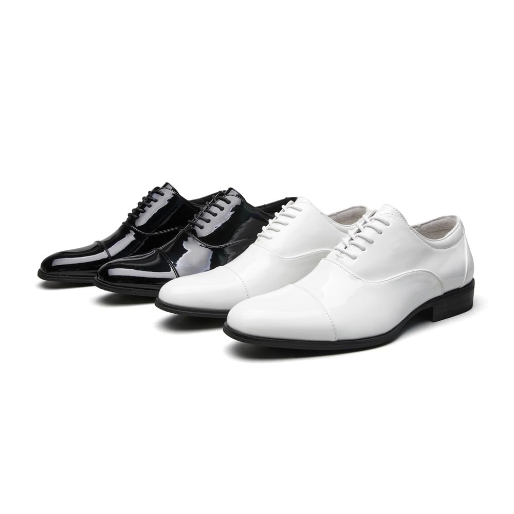 Zapatos de charol para hombre de estilo británico brillante con tres costuras, zapatos Oxford formales de negocios, zapatos de boda, zapatos de alto rendimiento