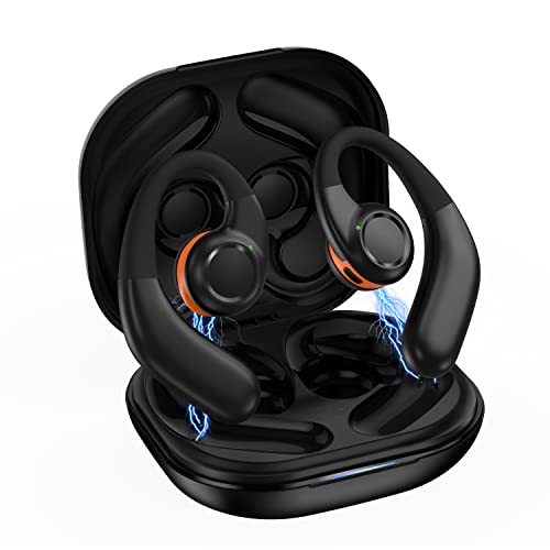 Koobesthy Open Ear Headphones 100H Playtime Wireless Earbuds With Ear Hooks Bluetooth 5.2 Ipx5 Waterproof Sweatproof Bluetooth Earbuds Dual 16.2Mm Dynamic Drivers Touch Control Sport Earbuds #TOP18