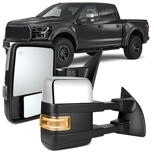 OCPTY Pickup Towing Mirrors Pair Replacement For Ford For F-150 2004-2014