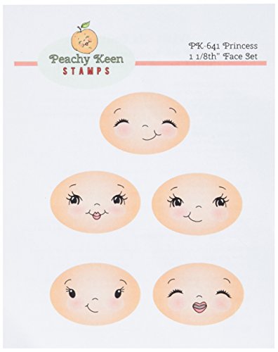 Peachy Keen Stamps Clear Face Assortment 5/Pkg-Princess
