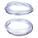 2 Packs Car Door Edge Guards U Shape Universal 33 Feet Car Door Bumper Edge Guard Strip Protection Trim Anti-Collision PVC Clips Seal Protector for Most Car