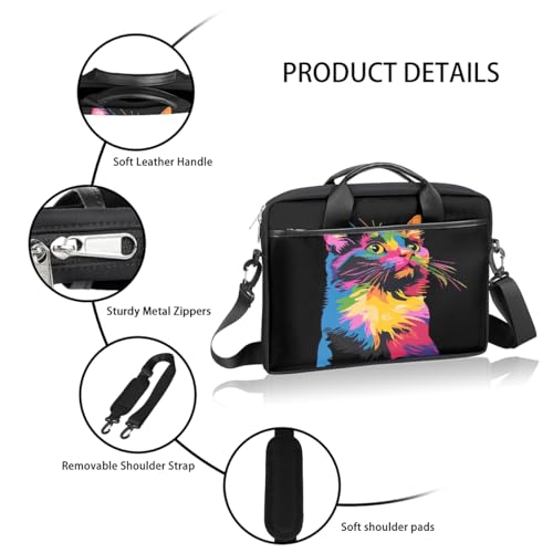 Bolsa para portátil abstracta colorida 15 pulg miniatura 4