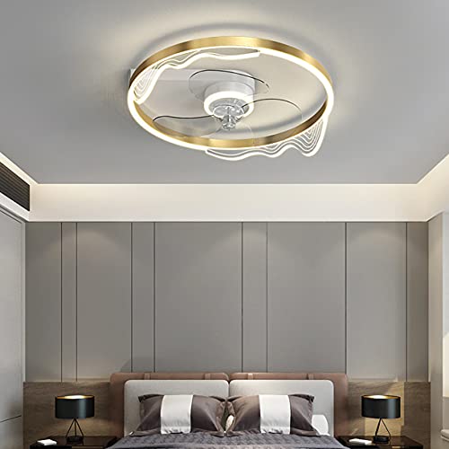 Ventilateur de plafond avec lampe et télécommande pour chambre