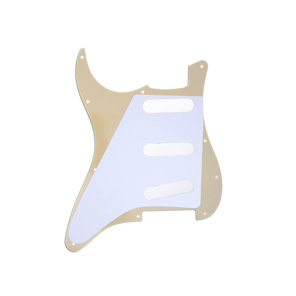 Musiclily 11 Hole SSS Strat Pickguard Scratch Plate for Fender USA/Mexican Standard Stratocaster Modern Style Electric Guitar - Image 4
