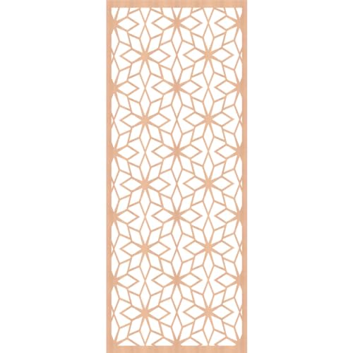 Image of 27 3 /8 inchW x 69 3 /8 inchH x 3 /8 inchT Lake Decorative Fretwork Wood Wall Panels, Alder