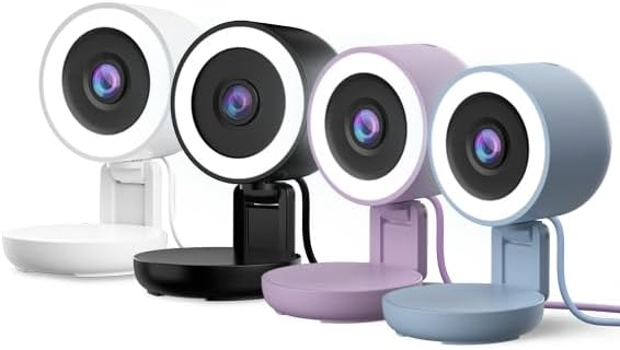 Miniatura 6 de Energizer Cámara interior inteligente con cable 2K con luz para visión nocturna, Wi-Fi de 5 GHz y 2.4 GHz, plegable para privacidad, acceso remoto,