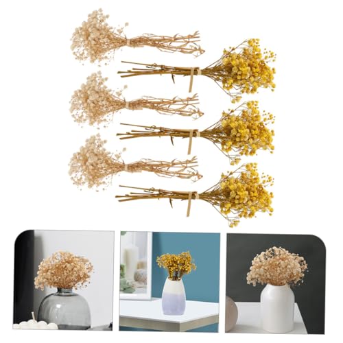 6pcs Babys Breath Artificial Dried Flowers Mini Bouquets miniatura 3