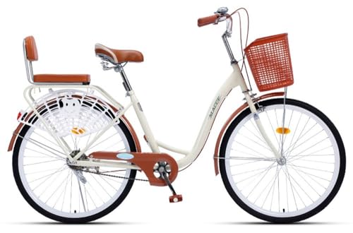 Kcolic Bicicleta Paseo para Adultos, Opción Cuadro con Marco Acero 24 Pulgadas Y 21 Velocidades B,24in