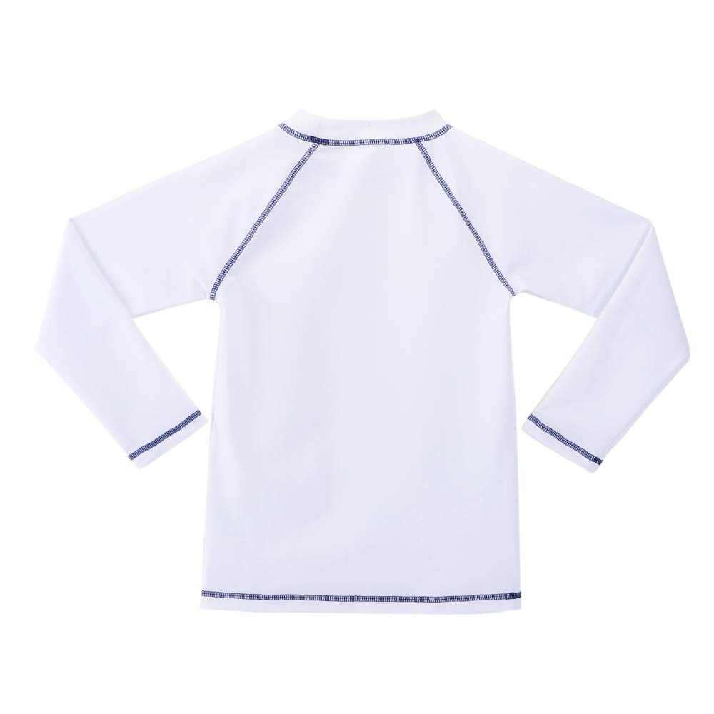 T-Shirt de Bain Anti-UV pour Garçon Maillot de Bain à Manche Longue Enfants Rashguard pour Surf Natation Plongée Plage