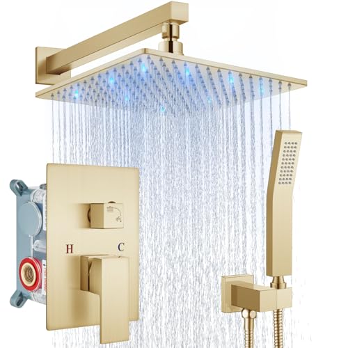 Ensemble de robinet de douche mural complet avec kit de garniture et mitigeur