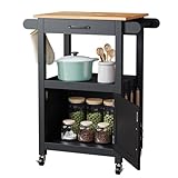 【PLAN DE TRAVAIL PRATIQUE ET GAIN DE PLACE】Son plan de travail cuisine spacieux et sa taille compacte font de ce meuble bas cuisine parfait pour les petits espaces. Utilisable en table cuisine petit espace ou ilot central cuisine avec rangement et plan de travail.
