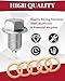 LTDCVTR M14x1.5 Magnetic Oil Drain Plug, Stainless Steel Engine Oil Pan Drain Bolt with 5PCS Copper Crush Washers, Universal Leak-Proof Replacement Fit Most Car, Truck, SUV, Motorcycle, Boat
