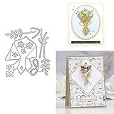 hinana Flowers Metal Die Cuts,Flower Leaves Bouquet Cutting Dies Cut Stencils for DIY Scrapbooking Photo Decorative Embossing Paper Dies for Scrapbooking Greeting Card Making