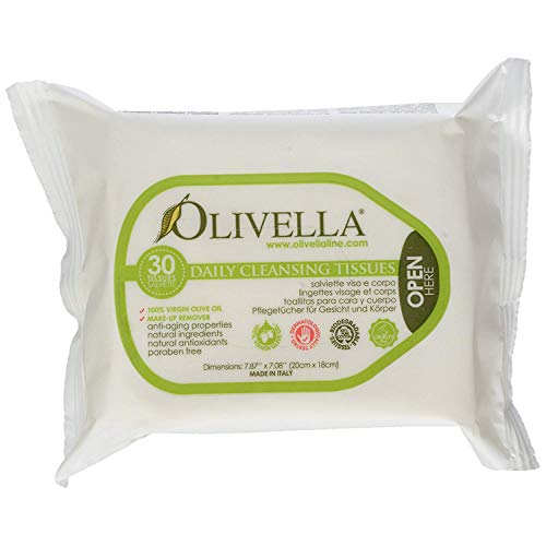 Olivella Daily Cleansing Tissues 30 ea (Pack of 5)5