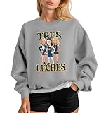 Tres Leches Indiana Basketball Sweatshirt | Caitlin Clark 22, Lexie Hull 10, Sophie, Cunningham 8, Graphic Crewneck for Fans Sport Grey