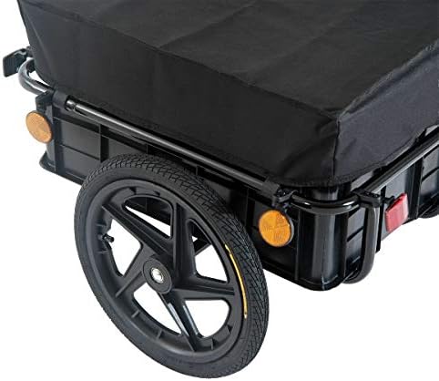2 in 1 Multi use Bicycle Cargo Trailer And Pull Cart With Removable Cargo Compartment And Seat Post Mount For Easy Attachment And Removal Ideal For On The Go Use Shopping Trips Or Outings To The Beach Image