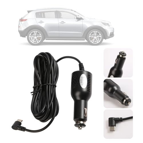 Carga rápida 5V3A con cable tipo C ECVGHD resistente de ABS para coche 2