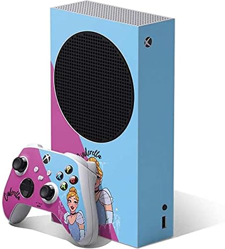 Skinit Decal Gaming Skin Compatible with Xbox Series S Bundle - Officially Licensed Disney Princess Cinderella Art Design