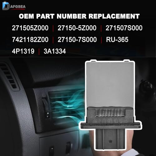 Image of HVAC Blower Motor Resistor, Fits Nissan Armada Frontier Pathfinder Quest Titan Xterra & Infiniti QX56, Replaces 271505Z000 JA1430 4P1319