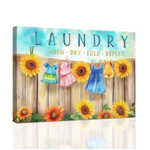 ZXHYWYM Laundry Wall Art Prints 12x18