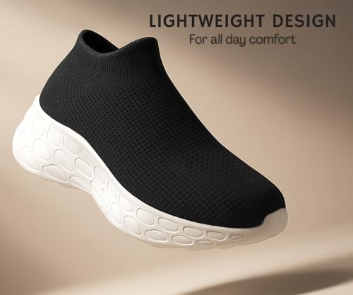 Image of Kraasa Walking Shoes for Men Height Increasing Sports Shoes Ultra Grip Soft Sole Gym Shoes Workout Lightweight Running Shoes for Men