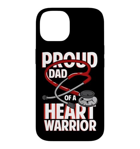 Proud Dad Of A Heart Warrior �S�̒f�w �n�[�g�E�H�[���A �������� �X�}�z�P�[�X iPhone 14 �p