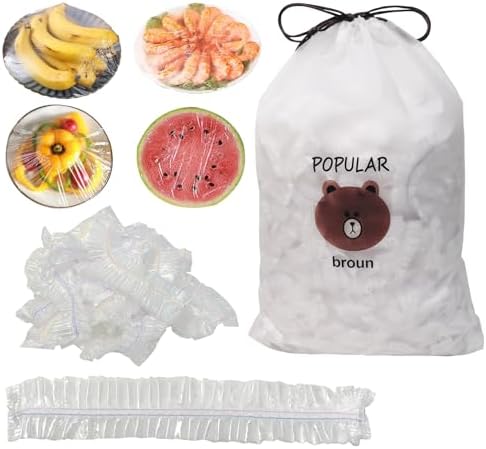 500 Bolsas Plastico Transparente, Reutilizable, Elásticas, Guarda...