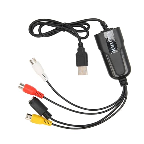 Yinhing Tarjeta de Vídeo USB 2.0 720P a Convertidor USB para Cintas VHS Hi8 VCR DV Plug and Play para OS X