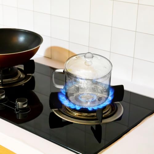 Olla de vidrio borosilicato Cabilock 1500ml de alta resistencia térmica 8
